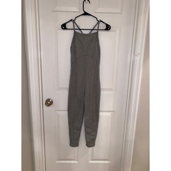 FP Free People Movement Side To Side Performance Jumpsuit Gray Small - Picture 1 of 4
